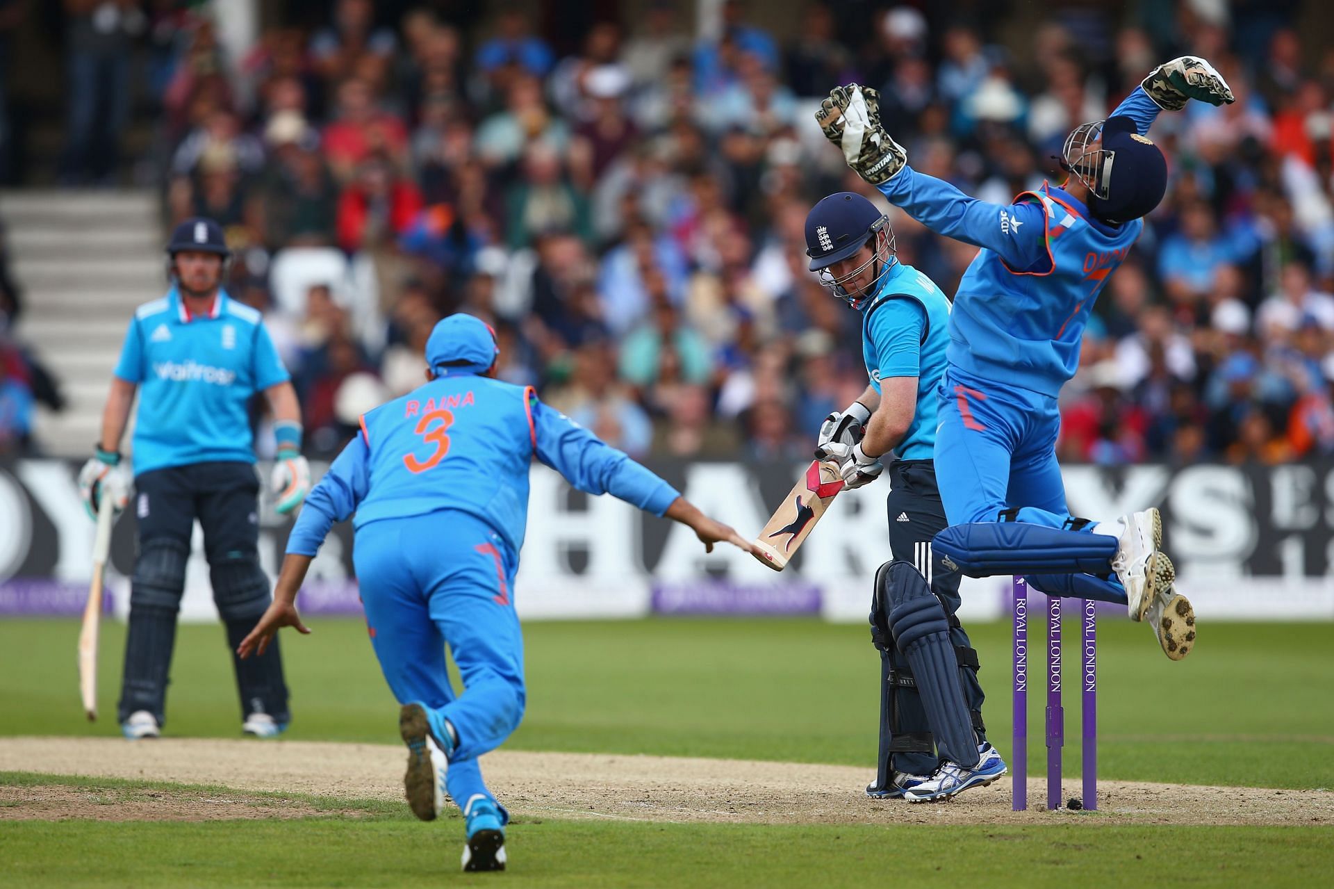 Ashwin strikes, England v India - Royal London One-Day Series 2014